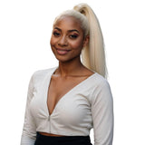 Bleach Blonde 100% Human Hair Ponytail Extension