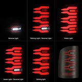 AlphaRex 07-13 GMC Sierra LUXX-Series LED Tail Lights Black Red