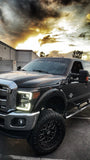 AlphaRex 11-16 Ford Super Duty LUXX-Series LED Projector Headlights Alpha-Black
