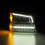 AlphaRex 03-06 Chevrolet Silverado/02-06 Avalanche  NOVA-Series LED Projector Headlights Chrome