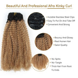 RIO KINKY GOLD CLIP IN HAIR EXTENSIONS