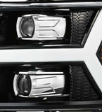 AlphaRex 07-13 Chevrolet Silverado PRO-Series Halogen Projector Headlights Jet Black