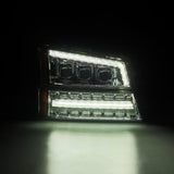 AlphaRex 03-06 Chevrolet Silverado/02-06 Avalanche  NOVA-Series LED Projector Headlights Chrome