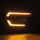 AlphaRex 12-15 Toyota Tacoma LUXX-Series LED Projector Headlights Alpha-Black