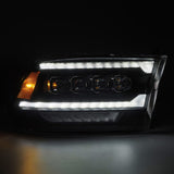 AlphaRex 09-18 Ram Truck (MK II 5th Gen 2500 Style) NOVA-Series LED Projector Headlights Black