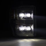 AlphaRex 08-10 Ford Super Duty/Excursion NOVA-Series LED Projector Headlights Black