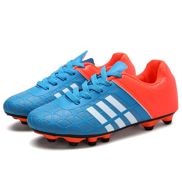 Cross-border explosive football shoes adult children low-top AG long spike grass training shoes.