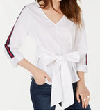 Almost Famous Juniors Tie-Front Top