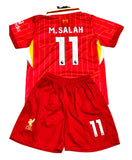 Mohamed Salah Liverpool Kids Jersey Set Soccer Football Toddler Youth Uniform Kit