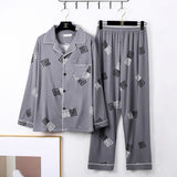 Mens Minimalist Long Sleeve Loungewear Pajamas