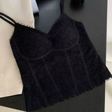 Womens Retro Floral Lace Camisole Top