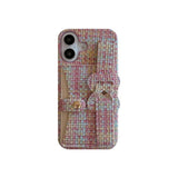 Woven-pattern Heart-shaped Cardholder