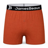 Men's Orange Bamboo Anti-Chafing & Breathable Boxer Shorts (3-Pack)