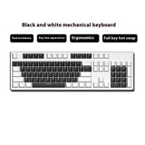 Two-color Keyboard Wired Office Green Black Tea Red Axis Hot Plug Computer