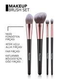 Flormar Makeup Brush Set with Travel Pouch 4 Pieces