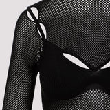 Off White Net Arrow Bralette Top Women