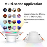 Graffiti Bluetooth Smart Downlight Voice Control Full Color Dimming Speaker Five-way Light