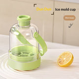 Dundun Cup Curling Ice Cube Tray Non Contact Handle Portable Icing