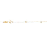 10K Yellow Gold 1/2 Carat Round Brilliant-Cut Diamond Modern Bezel-Set Solitaire 16"-18" Pendant Necklace (H-I Color, SI2-I1 Clarity)