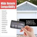 Anderic Substitute Kit for Linear 4140 Multi-Code 4-button 300 MHz Visor Garage Door Opener Remote Control [RR850LM]