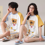 Outdoor Wear Loose Short-sleeved Shorts Couple Pajamas