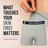 Men's Bamboo Anti-Chafing Boxer Shorts (3-Pack) | Gray