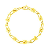 14k Yellow Gold 7 1/2 inch Jax Chain Bracelet