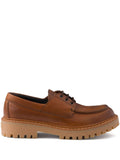 Prada Men Laced Leather Loafers