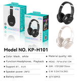 KP-H101 Best-Selling In-Stock Over-Ear Bluetooth Noise-Canceling Headphones Waterproof Sweatproof Sports Ready Ultra-Long Battery Life Low-Latency Gaming