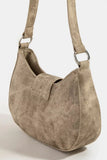 Fame Buckle Detail Hobo Shoulder Bag