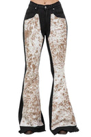 Rodeo Bell Bottom Blk/Brown- Inseam 34