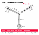 Y-shaped socket wrench-short trident-8 * 10 *12-1 pack