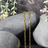 14K Yellow Gold Paperclip Chain (2.5mm)