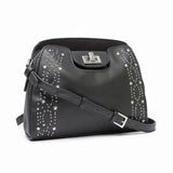 Calvin Klein Clementine Mercury Leather and Celestial Stud Embellished Crossbody