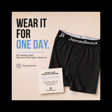 Men's Bamboo Anti-Chafing & Breathable Boxer Shorts (3-Pack) | Black