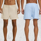 Mens Summer Lightweight Loose-fit Striped Ultra-short Shorts Minimalist Style