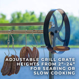 [04X02FT] Heavy-Duty Argentine Santa Maria Heritage Wood Fire And Charcoal BBQ Grill (SAK81735)