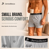 Men's Bamboo Anti-Chafing & Breathable Boxer Shorts (3-Pack) | Heather Gray