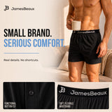 Men's Bamboo Anti-Chafing & Breathable Boxer Shorts (3-Pack) | Black