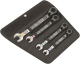 Wera 6001 Joker Switch Ratcheting Combination Wrench Set SAE 4 Piece 05020092001