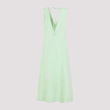 Bottega Veneta Compact Cotton Midi Dress Women