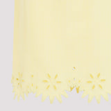 Bottega Veneta Grainy English Embroidery Midi Skirt Women