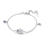 Silver Plated Stars Heart Shape Butterflies Clover Clasp Bracelet for Women Fit Original Charms Beads DIY Making Gift