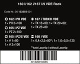 Wera 160 i/162 i/167 i/9 Kraftform VDE Insulated Screwdriver Set 05133355001