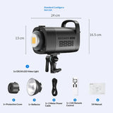Studio LED Fill Light For Live Streaming Complete With A Softbox Bracket And Spotlights