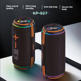 KP-827 Best-Selling Portable Outdoor Bluetooth Speaker High-Power Dual-Driver Stereo Subwoofer With Card Slot And Heavy Bass