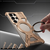 Rotating-stand Heat-dissipating Metal Drop-proof Phone Case