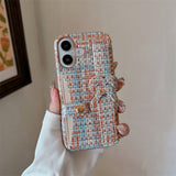 Woven-pattern Heart-shaped Cardholder