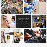 Heavy Duty TPR Impact Gloves - Cut Resistant Mechanics Work Gloves With Anti-Crush Finger Protection, Oil Resistant & Anti-Slip Grip For Construction  Rigging