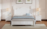 Full Size Wood Platform Bed Frame,Retro Style Platform